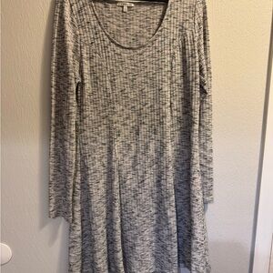 Charlotte Russe Heathered Long Sleeve Dress